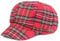 Soultopxin Damen Plaid Flat Cap Herren Ivy Gastby Cabbie Cap Unisex Baumwolle Newsboy Cap, Stil-038-Rot, Einheitsgröße-M