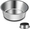 Gamelles pour Chien en Acier Inoxydable épais, Grande gamelle pour Chien avec Bases en Silicone antidérapant, 2500 ML