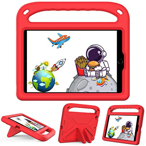 GOZOPO Kids Case for iPad mini 4th/5th Generation 7.9, LightWeight ShockProof Cover for iPad Mini 1/2/3/4/5 (red)