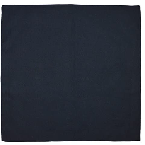 thb Richter Multifunktionstuch Bandana-Tuch Nickitücher Halstuch Kopftuch Zimmermanns- und Richtfesttücher 100% Baumwolle/Cotton Biker Rad Outdoor Schweißtuch Stirnbänder (Unifarben - Schwarz)