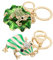 ECSiNG 2pcs Porte-clés Grenouille Verte Porte-clés Creative Drôle Grenouille Porte Clés Animaux Mignons Accessoires Décoratifs pour Femmes Dame Filles