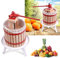 UISEBRT 12 Litter Obstpresse Saftpresse Apfelsaftpresse Beerenpresse Weinpresse manuell Spindelpresse inkl. Pressnetz, für frisch gepresste Obstgeschäfte Familienfeiern Weinbereitung(12L)