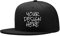 Personalizzato stampato il tuo logo di testo immagine Unisex personalizzato cappello regolabile berretto da baseball, nero, Medium