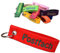 polar-effekt Filz Schlüsselanhänger mit personalisiertem Stick - Schlüsselband - Farbe Rot - Haustürschlüssel - individuelle Geschenkidee Geburtstag - Kinder, Junge, Mädchen