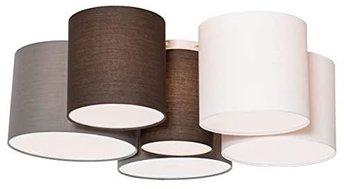 Qazqa Modern Deckenleuchte, Deckenlampe - Multidrum - Bunt, Rund, 6-flammig, 92cm, Ideal als Flur, Küche lampe, Schlafzimmerlampe und Wohnzimmerlampe