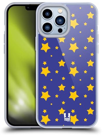 Head Case Designs Cielo di Mezzanotte Pattern di Stelle Custodia in Gel [Protezione di Grado Militare] Compatibile con Apple iPhone 13 PRO Max E Compatibile con MagSafe