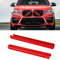 TTCR-II 2PCS Frontgrill Einsatz,Streifen Kühlergrill Einsätze Zierleiste Kompatibel mit BMW X3 F25 G01/ X4 F26 G02/X5 E70 F15 F85 G05/X6 E71 F16 F86 G06/X7 G07 Grill Streifen（Rot）