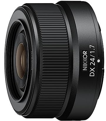Nikon NIKKOR Z DX 24mm f/1.7, Lunghezza Focale Fissa, Luminoso, Leggero, Versatile, Compatto, Nero. [Nital Card: 4 Anni di Garanzia]