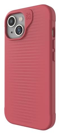 ZAGG Luxe Snap iPhone 15/14/13 Case - Protective Cell Phone Case, Drop Protection (10ft/3m), Durable Graphene Material, Slim and Lightweight MagSafe Phone Case, Watermelon Pink
