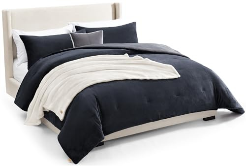 UGG Remina King Comforter Set with Throw Blanket & Pillow, 5-Piece, Blue
