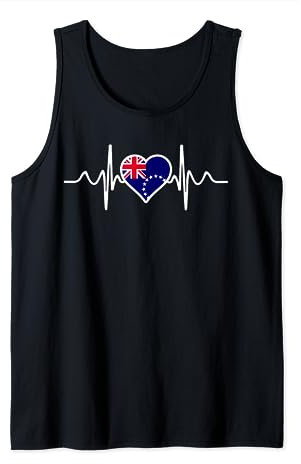 Cookinseln Flagge Herz Cookinseln Geschenke Liebe Cookinseln Tank Top