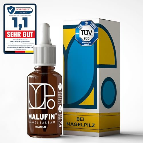 MALUFIN® beseitigt Nagelpilz - effektive & einfache Anwendung bei Fußnagelpilz - bislang 100% Erfolg - preislich nicht zu schlagen (Tropfen) DERMATEST: sehr gut!