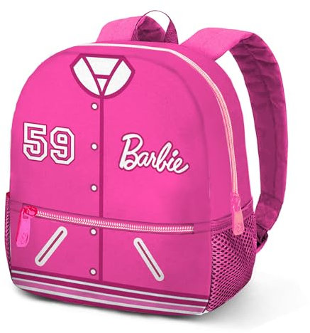 Barbie Varsity-Sweet Rucksack, Rosa, 26 x 33 cm, Kapazität 9,5 L