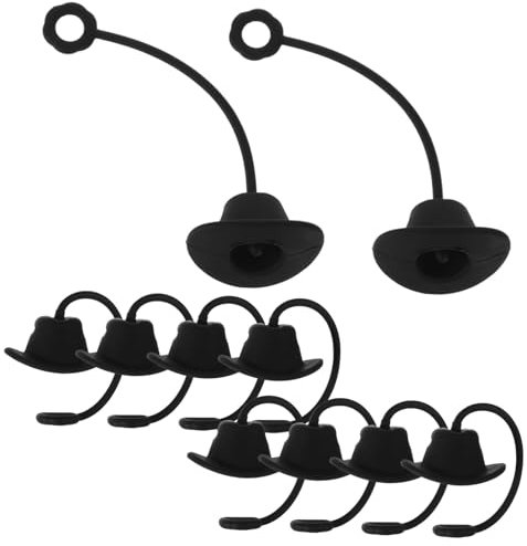 CIYODO 10St Cowboyhut-Strohdeckel protect schutzzelt ado Deckel mit Strohspitzen wiederverwendbare Strohhülle Schrotstroh Strohkappen für wiederverwendbare Hülse für