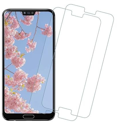 Wondoner 2 Stück für Schutzfolie für Huawei P20 Lite Panzerglas, 9H Härte Schutzglas für Huawei P20 Lite Folie, HD Klar Blasenfrei Displayschutzfolie für P20 Lite Screen Protector