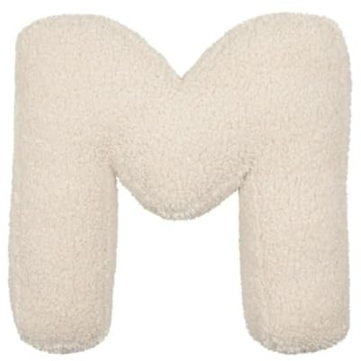 Cuscino decorativo morbido a forma di lettera iniziale da A a Z, cuscino decorativo per divano, camera da letto, soggiorno (M)