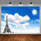 Fotografie Hintergrund Fotostudio Banner Poster Blauer Himmel Weiß Wolken Hintergrund Dekoration