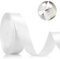Geschenkband Satinband 22m, 20mm Breit Geschenkband, Weißes Schleifenband für Hochzeit, Bastelarbeiten und Geschenkverpackung Hochzeitsdekoration (Weiß)