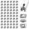 Lyeteung 60 Stücke 20 Serie M3 T-Nutmuttern, Hammerkopfmutter, Tropfen-in T-Nut-Muttern, für Europäische Standard 20 Serie T-Nut-Aluminium-Extrusionsprofil