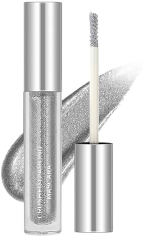 Glitter Mascara for Eyelashes,Diamond Glitter Lashes Mascara Shimmer Mascara,Long-Lasting Diamond Water Base Lashes Tint Gel Eye Make-Up Mascaras For Shiny Slender Curled Lashes