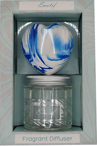 Diffusore a forma di cuore, giglio marino, realizzato a mano, con aroma di brezza marina, sostenibile, ricaricabile e riutilizzabile, vegano e cruelty-free, elegante decorazione per la casa, fatto a