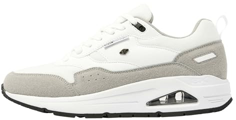 British Knights Herren Lennox Sneaker, Weiss/hellgrau, 43 EU