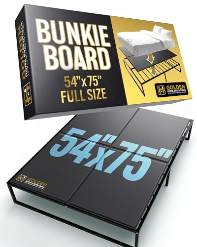 Golden Home Essentials 10 mm großes Bunkie-Board (137,2 x 190,5 cm) – schlanke Matratzenauflage mit niedrigem Profil – leises, feuchtigkeitsbeständiges, leichtes Bettbrett für Plattform- und