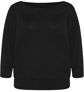 zero Damen Strickpullover mit Carmenausschnitt