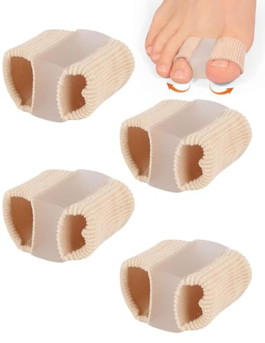 CULEB 4 Pièces Ecarteur Orteil, Orthese Hallux Valgus, Ecarteur Orteil, Separateur Orteil,Correcteur Hallux Valgus, Correcteurs D'orteils, Soin Des Pieds pour Orteils Superposés, Orteils en Marteau