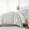 Hotel Collection ieh-duv-Quad-King-gr Home Collection Quatrafoil, Gray, King