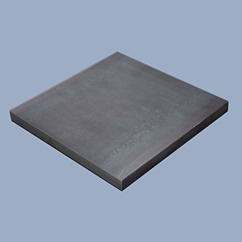 Ankerplatte, 100 x 100 x 10 mm Fußplatte Stahlplatte quadratisch, S235JR ST37