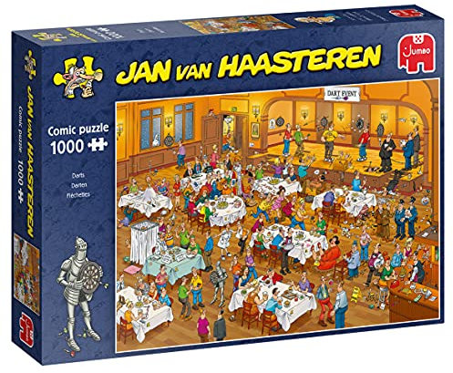 Jumbo, Jan Van Haasteren - Darts, Jigsaw Puzzles for Adults, 1000 piece