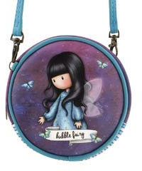 GORJUSS Tasche rund mit abnehmbarem Riemen, Bubble Fairy Design, für Mädchen 6-12 Jahre, Kinder, Viola