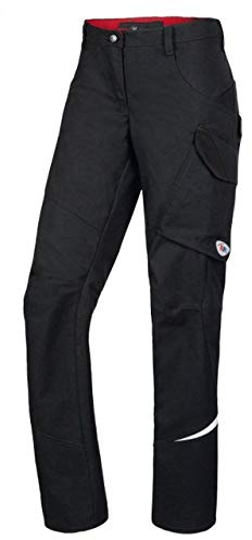 BP 1981-570-32 Schmale Arbeitshose für Damen - Schlanke Silhouette - Stretchmaterial - Elastischer Bund - 65% Polyester, 35% Baumwolle - Normale Passform - Größe: 54n - Farbe: schwarz