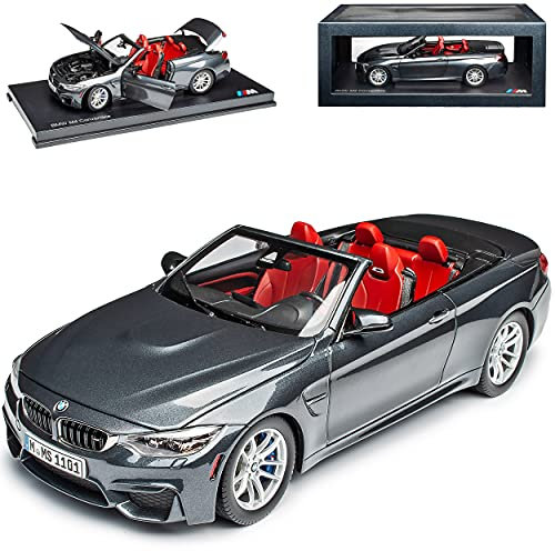 B*M*W 4er Cabrio M4 F83 Mineral Grau Ab 2014 1/18 Jadi Modell Auto