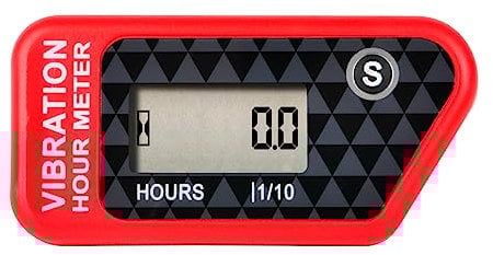 Jayron JR-HM016B Indicatore Contaore Digitale Wireless LCD Vibrazione Attivata,per Tutte le Macchine Vibranti,Compressore d'aria,Generatore,Moto d'acqua,Tosaerba,Motosega