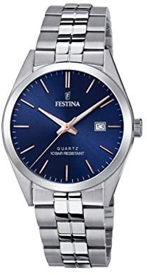 Festina Herren Uhr Klassik Edelstahl Armband