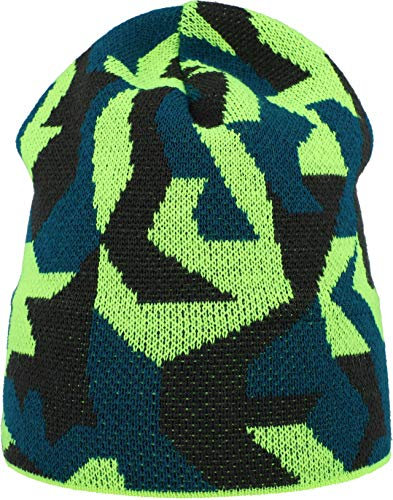 Eisglut Kinder Slate Kids Mütze, Neongelb, S 55-56cm