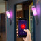 etc-shop 2er Set Wand Fackel Lampen App Sprach Handy Steuerung Außen Leuchten dimmbar im Set inkl. RGB LED Leuchtmittel