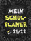 Mein Schulplaner: Schülerkalender für das neue Schuljahr, 12 Monate, als Planer, Kalender, Hausaufgabenheft (schwarz)