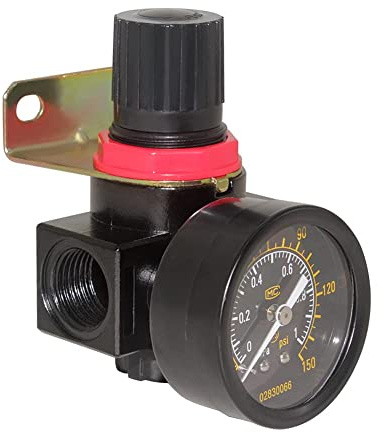 Beduan BR3000 3/8NPT Air Compressor Regulator Combo,Manual Drain with Bracket,Psi Gauge