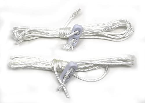 fiXte Bathroom Light Pull Cords Switch Replacement String Spare - Cords Only (Pack of 2)