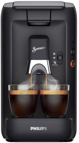 Philips Senseo Maestro Kaffee Padmaschine – Intense Plus Technologie, Hochwertige Espressoqualität, Umweltfreundliches Design, 1,2L Wassertank, Memo-Funktion, Entkalkungsanzeige (CSA260/60)
