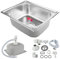 Fregadero Reversible, 1 Cubeta, Escurridor, Acero inoxidable, Acabado Pulido de Acero Inoxidable, escurridor reversible, con colador de residuos (50 * 40 * 20 cm (plata))