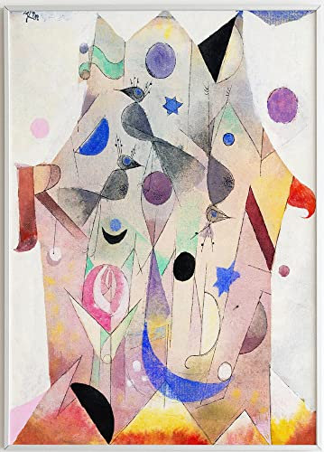 JOPRICO Paul Klee Poster Kunstdruck - Persische Nachtigallen (Persian Nightingales) (1917) - berühmte Gemälde Impressionismus Kubismus Größe 40x50 cm | 16x20 inch