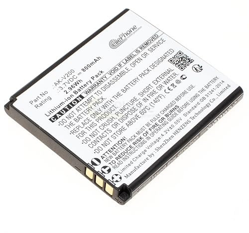 cellePhone Akku Li-Ion kompatibel mit Emporia One V200 (Ersatz für AK-V200)