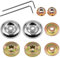 SDwfxd 10 Pezzi Accessori per Decespugliatore, Fissaggio per Decespugliatore Lama Dado Fissaggio Kit, Metallo Kit Adattatore Tosaerba, per Tosaerba, Macchina per L'Irrigazione, Trimmer