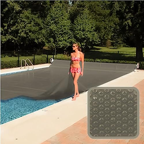 Linxor - Bâche à Bulles, Couverture Solaire découpable pour Piscine enterrée ou Hors Sol - 4 x 7 m - 300 microns - Gris - Plusieurs Tailles Disponibles