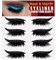 zalati Falso Eyeliner & Eyelashes Sticker 4 Paia Riutilizzabile Piccolo Adesivo Adesivo con lucentezza per Ragazze Trucco di Halloween - Nero