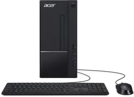 Acer Aspire TC-1770-UR12 Desktop | 13th Gen Intel Core i5-13400 10-Core Processor | 16GB 3200MHz DDR4 | 512GB M.2 2280 PCIe Gen 4 SSD | SD Card Reader | Intel Wi-Fi 6E AX211 | Windows 11 Home,Black